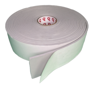Gray PVC Vinyl Foam Tape VF5100 Soft - Pres-On Soft Density, Closed Cell, and gray PVC Vinyl Foam Tape