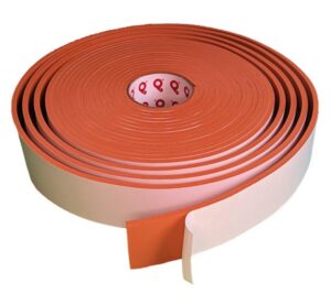 Soft High Temperature Silicone Tape S600 - Pres-On Soft Density, Open Cell, High Temperature, and Red Silicone Foam Tape