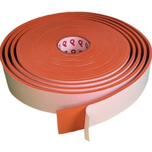 Soft Density, Open Cell, High Temperature, and Red Silicone Foam Tape