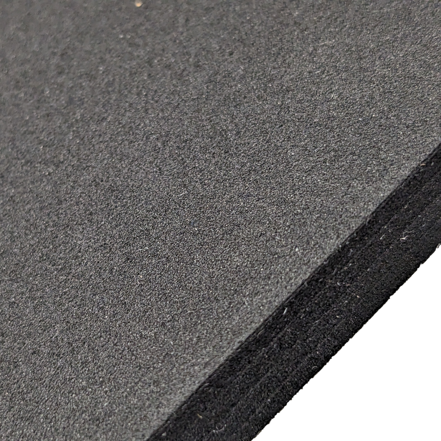 Texture Neoprene NE4100 Soft • Pres-On Close Up of soft, closed cell, and black Neoprene Foam