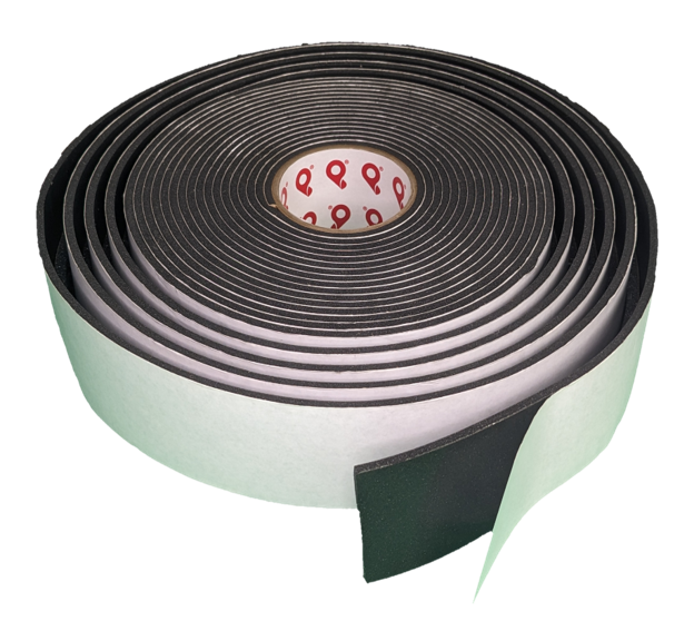 Thick Black PVC Vinyl Foam VF1200 Medium • Pres-On