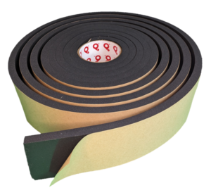 Medium Density, Open Cell, Double Sided, and Black Urethane Foam Tape