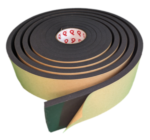 Firm Density, Closed Cell, Double Sided, and Black Urethane Foam Tape
