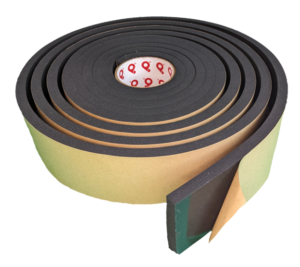 EPDM P9100 Medium - Pres-On Medium Density and Black EPDM Foam Tape