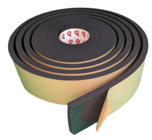 EPDM P9200 Soft - Pres-On Soft Density, Closed Cell, and Black EPDM Foam Tape