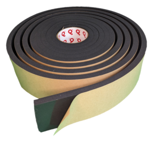 EPDM P9300 Soft - Pres-On Soft Density, Closed Cell, and Black EPDM Foam Tape