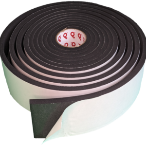 Medium Soft Density, Closed Cell, and Black Neoprene EPDM Blended Foam Tape