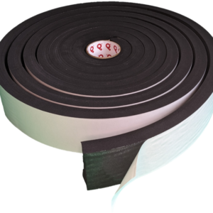 Medium Soft Density, Closed Cell, UL Rated, and Black Neoprene EPDM Blended Foam Tape