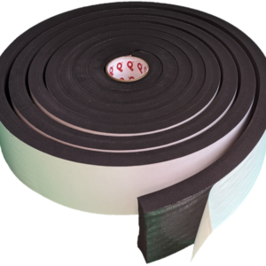 Medium soft, closed cell, and black Neoprene EPDM Blend Foam Tape
