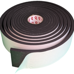 Soft Medium, Closed Cell and Black Neoprene EPDM Blend Foam Tape