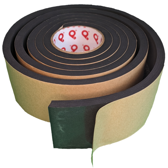 Neoprene NE4100 Soft - Pres-On Soft, closed cell, and black Neoprene Foam Tape