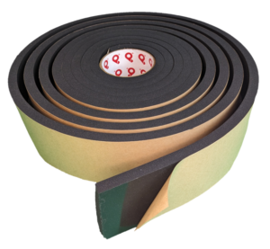 Neoprene NE4300 Firm - Pres-On Firm Density, Closed Cell, and Black Neoprene Foam Tape