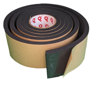 Neoprene NE4400 Extra Firm - Pres-On Extra Firm Density, Closed Cell, and Black Neoprene Foam Tape