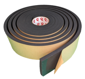 Medium Density, Open Cell, and Black Urethane Foam Tape