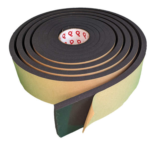 Urethane U6000 Firm • Pres-On Firm Density, Open Cell, and Black Urethane Foam Tape