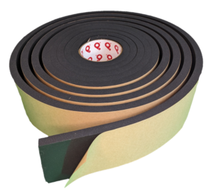 Urethane U6100 Soft - Pres-On Soft Density, Open Cell, and Black Urethane Foam Tape