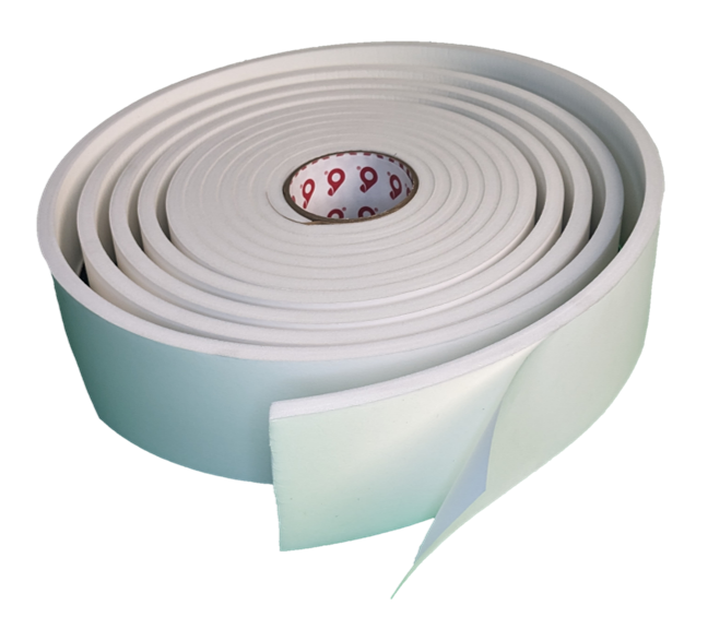 Thick White Double Sided Polyethylene Foam Tape P4200 Soft - Pres-On