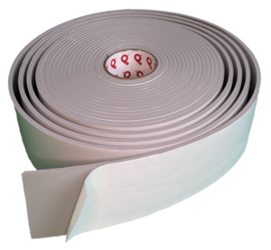Firm Density, Closed Cell, Double Sided, and gray PVC Vinyl Foam Tape