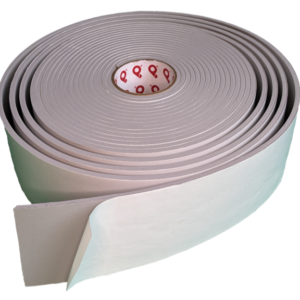 Firm Density, Closed Cell, Double Sided, and gray PVC Vinyl Foam Tape