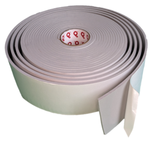 Medium Density, Closed Cell, and gray PVC Vinyl Foam Tape