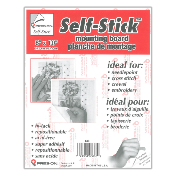 8x10 Self-Stick Mounting Board • Pres-On Self-Stick Mounting Board 8x10