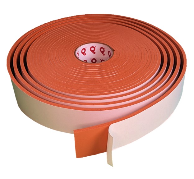 Soft Density, Open Cell, High Temperature, and Red Silicone Foam Tape